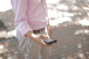 man on mobile phone