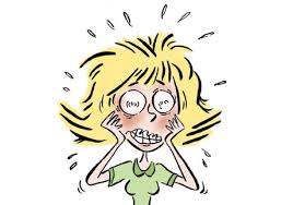 stressed woman before a move