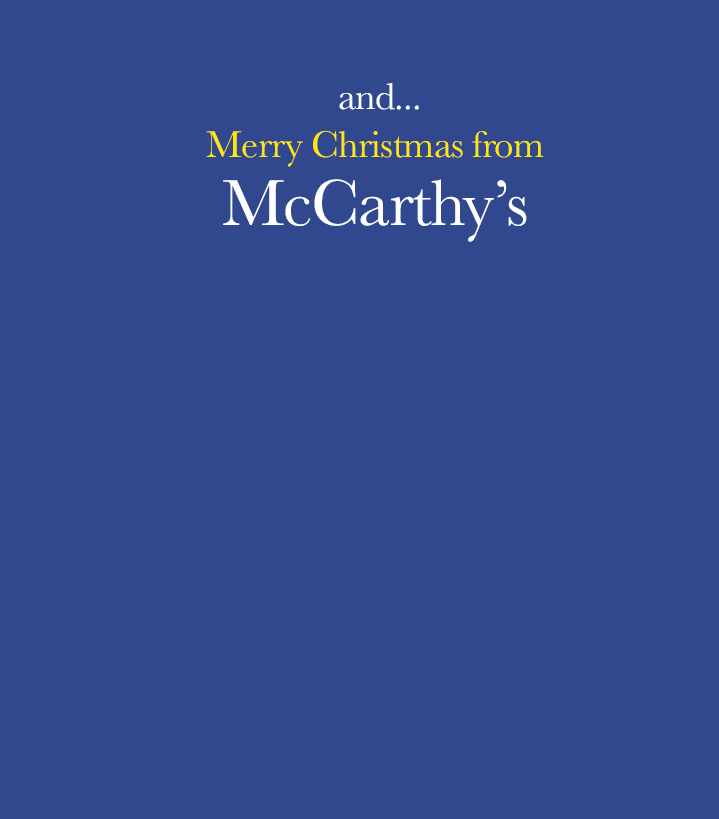 merry christmas from mccarthys