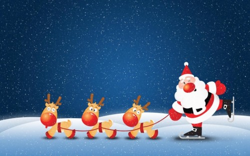 santa and sleigh